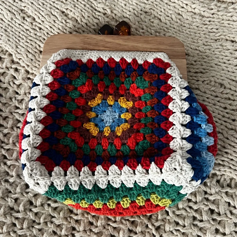Colorful Crochet Women's Bag - Picture 1 of 3